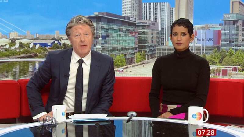 Absent Charlie Stayt was nowhere to be seen again on Saturday morning (Image: BBC)