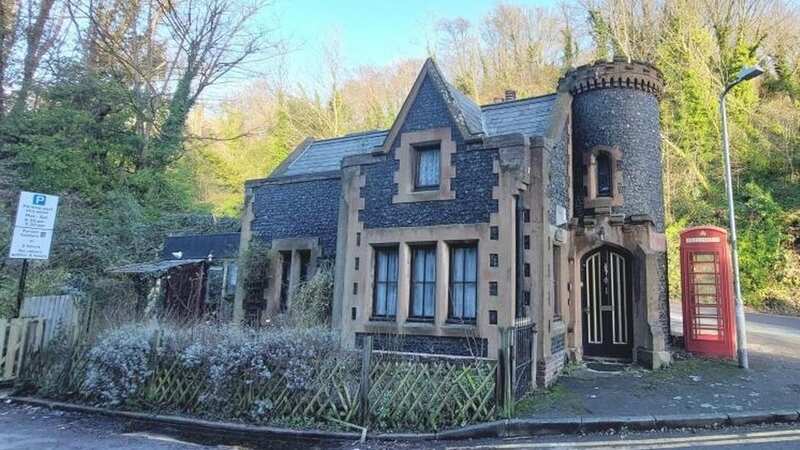 The one-bed mini castle comes complete with its own tower (Image: Jam Press/SDL Property Auctions/Rightmove)
