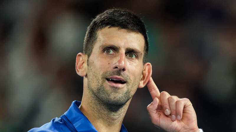 Novak Djokovic has heckled as he served for the match (Image: Shi Tang/Getty Images)