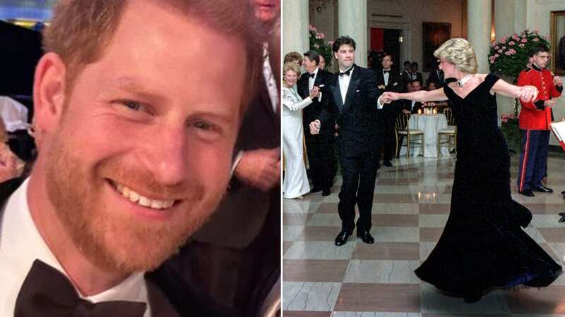 Prince Harry at the award ceremony last night (Image: @SchaumburgLippe/X)