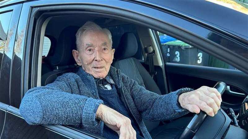 Centenarian Eric Dixon, still on the move (Image: KMG / SWNS)