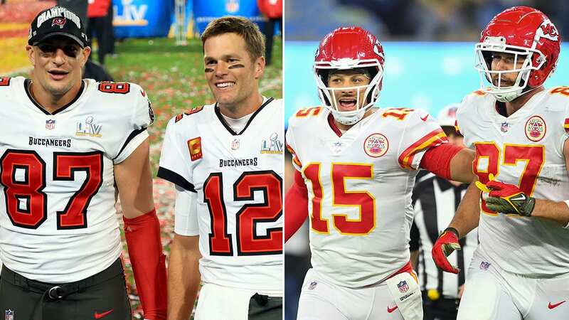 Patrick Mahomes and Travis Kelce have combined for 16 touchdowns in 16 playoff games played together (Image: No credit)