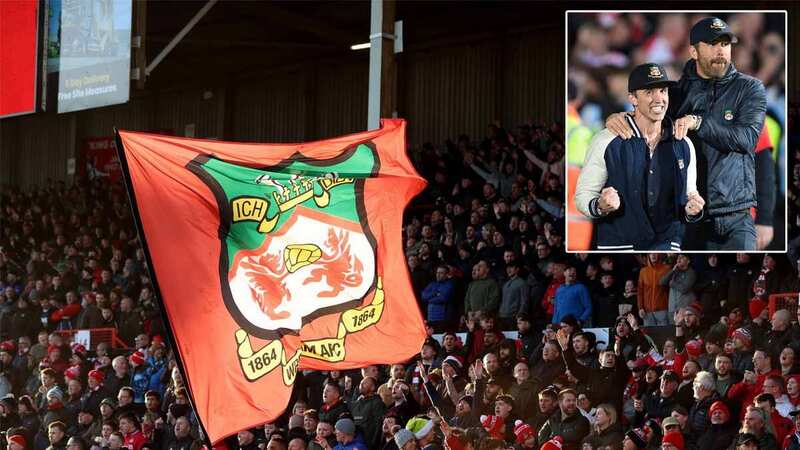 Some Wrexham fans want their new stand to be named after owners Rob McElhenney and Ryan Reynolds (Image: Matthew Ashton - AMA/Getty Images))