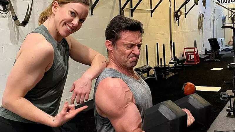 Hugh Jackman, 55, shows off impressive Wolverine workout as fans spot huge flaw (Image: @thehughjackman/Instagram)