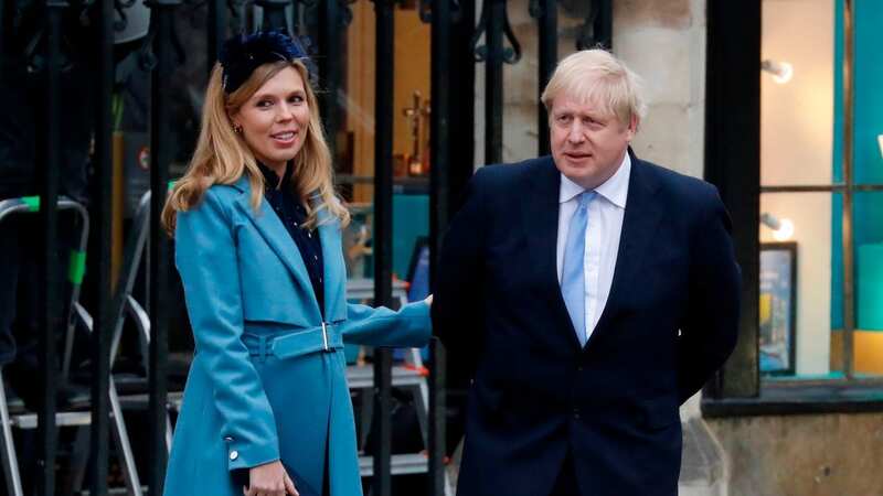Carrie and Boris welcomed their first baby together on 29 April 2020 - weeks after he was hospitalised (Image: AFP via Getty Images)
