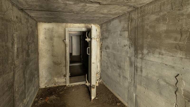 Access to the living rooms in the bunker are accessed through tunnels (Image: Getty Images)