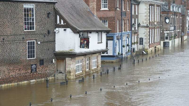 Flooding in York as Storm Jocelyn arrives in the UK (Image: PA)