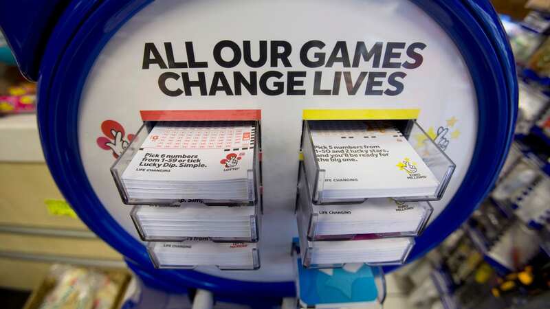 A National Lottery kiosk in a newsagent in north London (Image: PA)