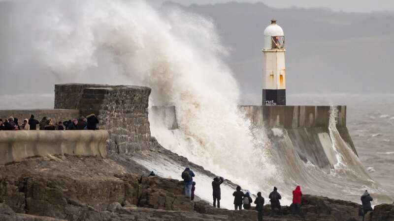 An urgent search has been launched off the coast of Porthcawl in Wales during Storm Jocelyn (Image: Getty Images)