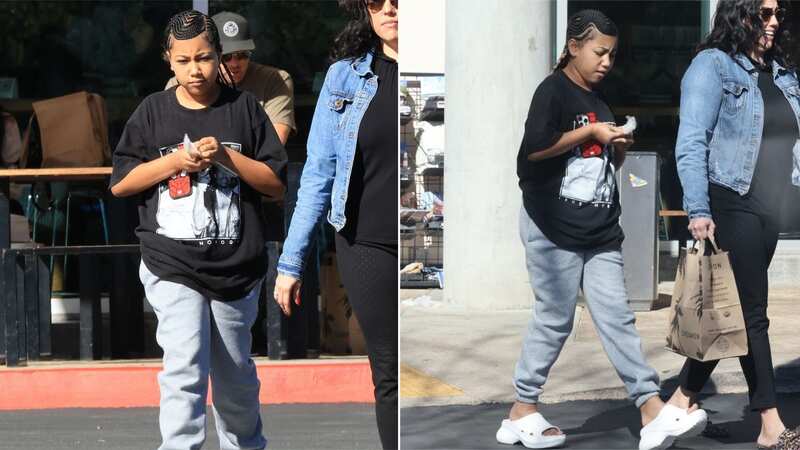 North West appeared glum as she stepped out on a shopping trip (Image: Vasquez/ LAGOSSIPTV / BACKGRID)