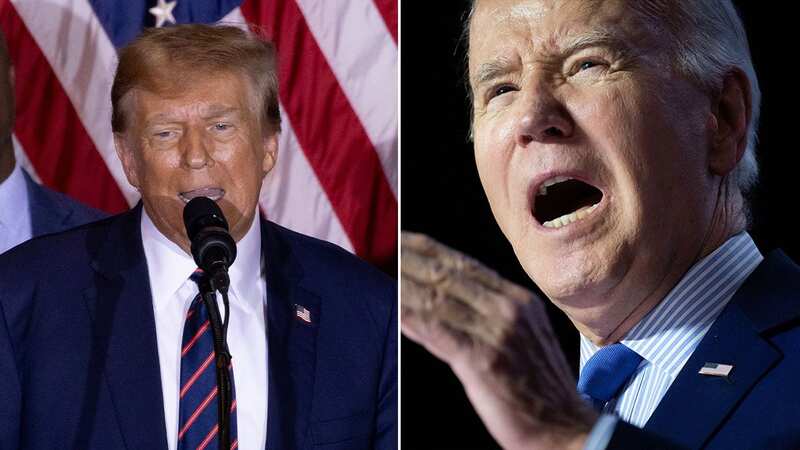 A repeat of the 2020 election with a showdown between Biden and Trump is looking more and more likely (Image: AFP via Getty Images)