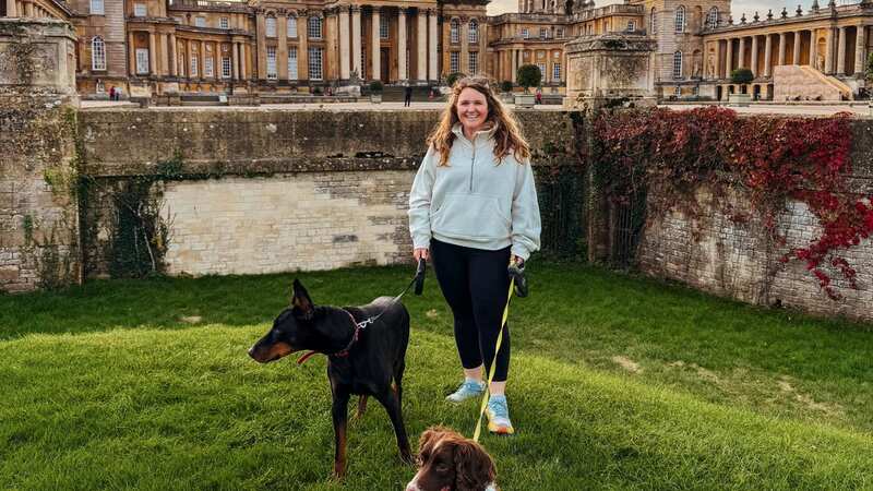 Helene Sula with her dogs in her new home town of Oxford (Image: Helene Sula / SWNS)