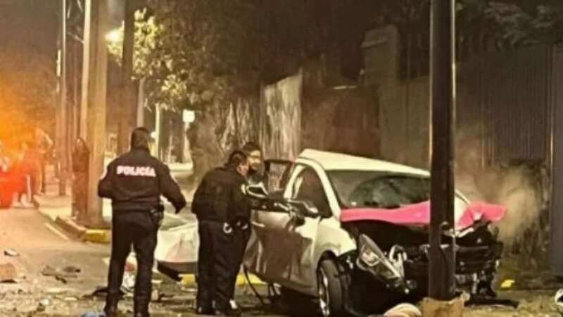 A ‘ghost’ was spotted at the scene of a fatal road accident in Mexico City, according to locals (Image: Jam Press)