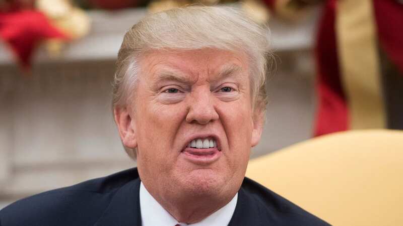 Donald Trump launched into a typical rambling rant after learning of the court ruling (Image: AFP via Getty Images)