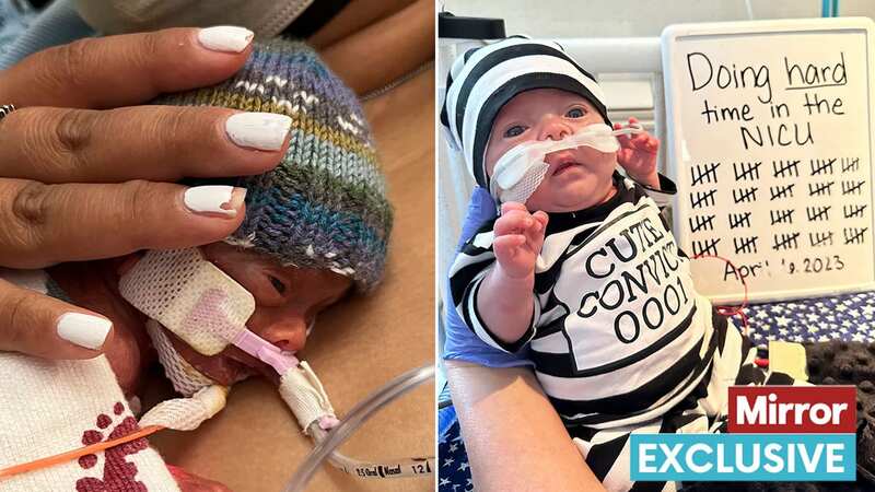Leovani was born at just 27 weeks weighing the same as a can of Coke (Image: @growingleoathome / CATERS NEWS)