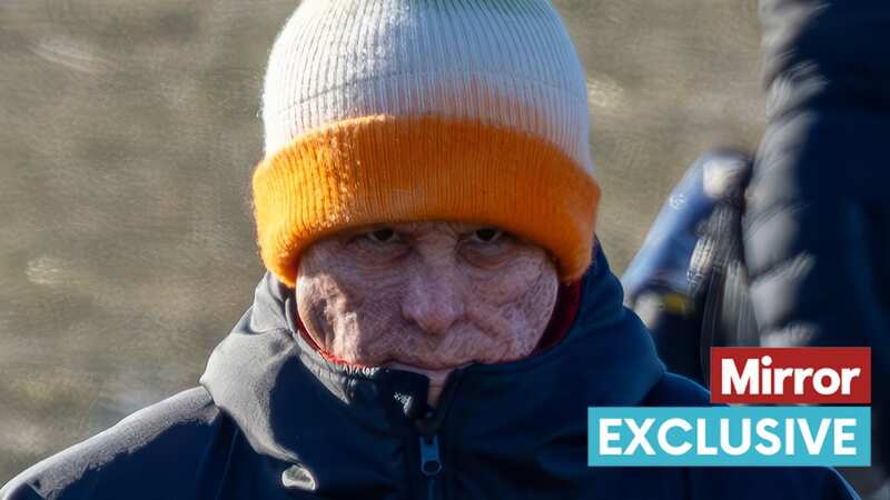 Ryan Reynolds looks unrecognisable as he wraps up in a Dry robe and bobble hat (Image: Bav Media / SplashNews.com)