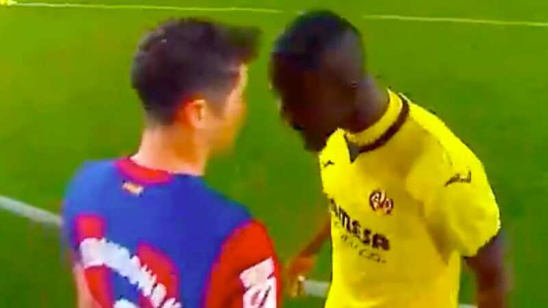 Eric Bailly threw Robert Lewandowski into the goal before going head-to-head with the striker