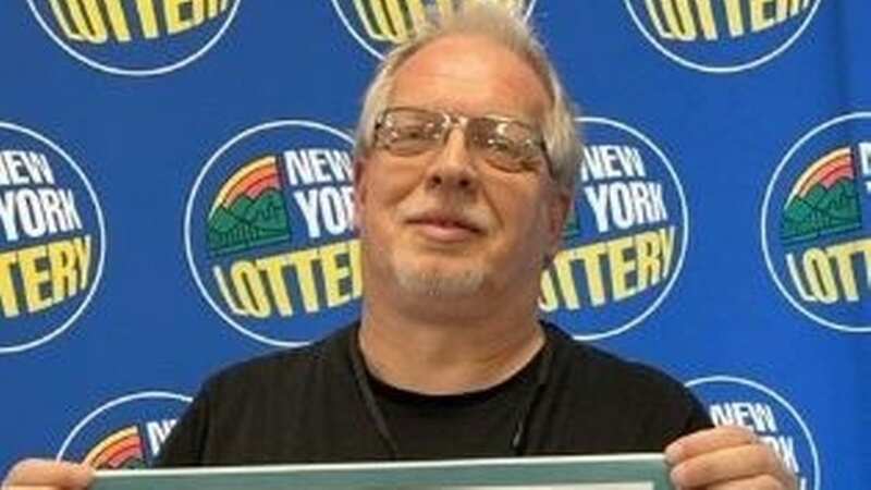 Andrew Bramall officially won $2million when he picked the first five numbers (Image: New York Lottery)