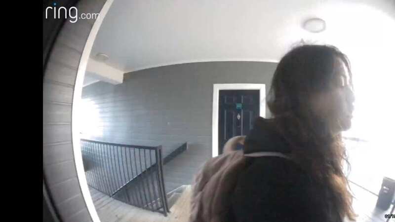 Alicia Anderson was spotted on a doorbell cam (Image: No credit)