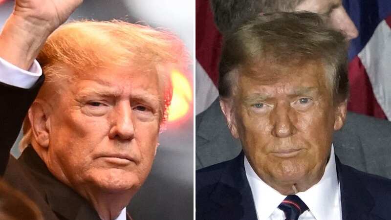 Donald Trump is often seen sporting different coloured hair (Image: ZUMA Press Wire/REX/Shutterstock)