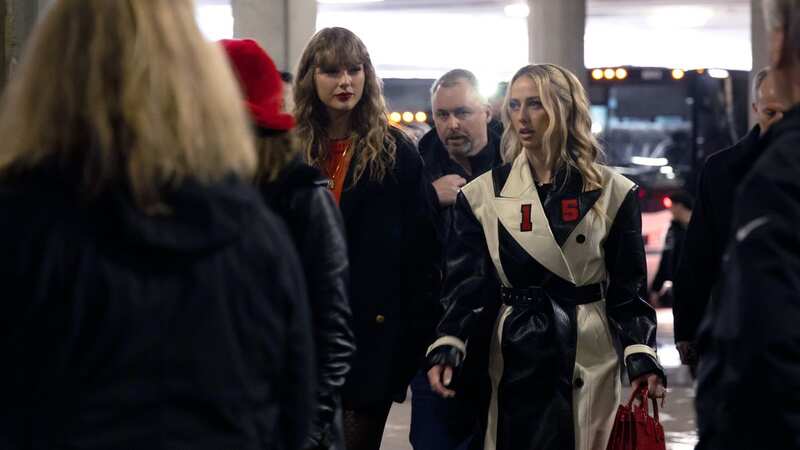 Taylor Swift arrived to the game with Brittany Mahomes (Image: getty)