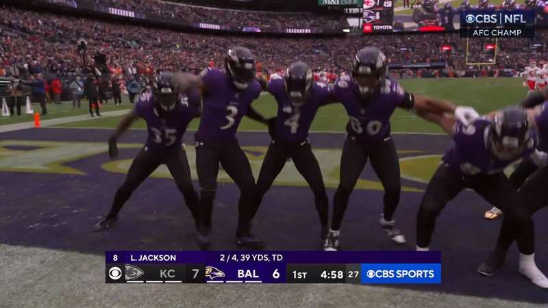 Baltimore Ravens players copied the 