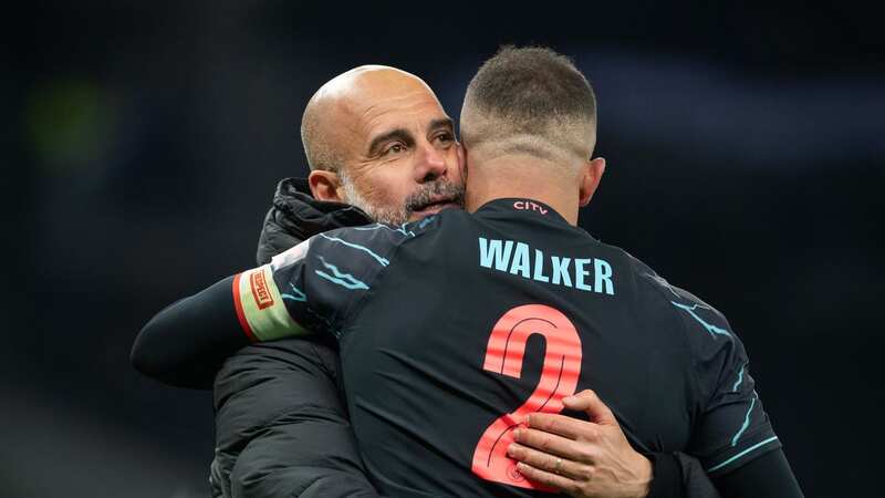 Pep Guardiola is close with Kyle Walker (Image: Joe Prior/Getty Images)