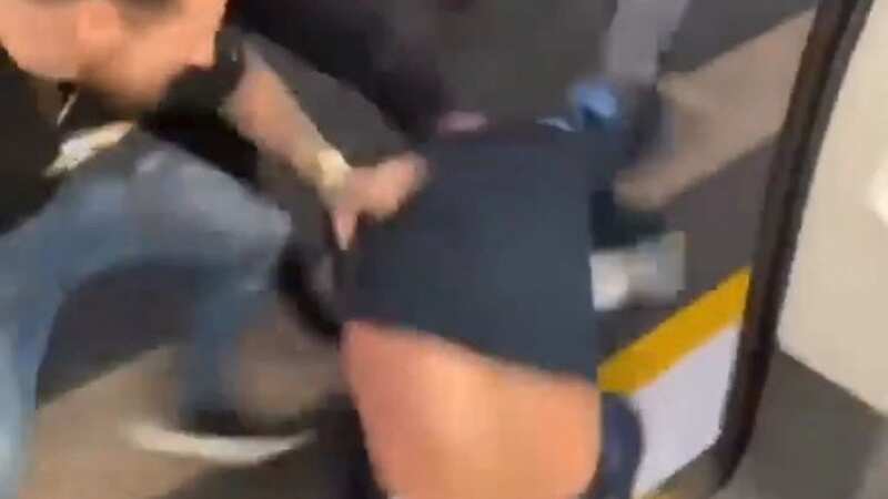An ugly brawl broke out at Old Street Tube station over the weekend