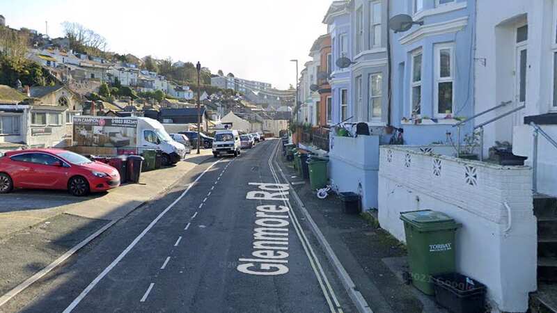 The road in Brixham, Devon, where the boy