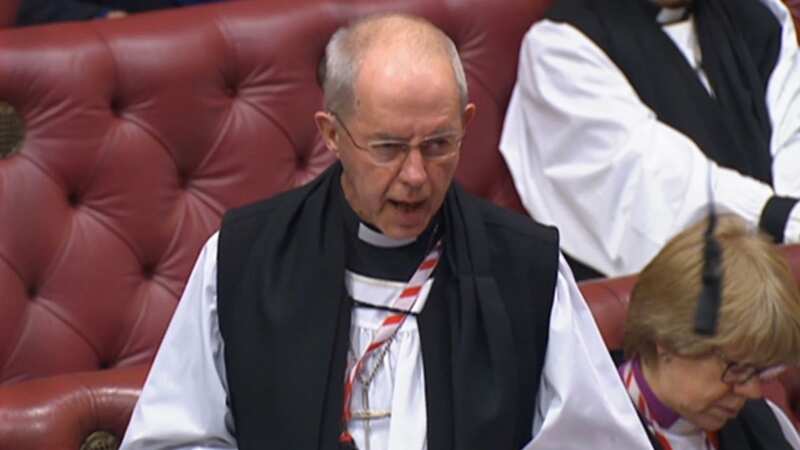 The Archbishop of Canterbury hit out at the Safety of Rwanda Bill (Image: Parliament TV)