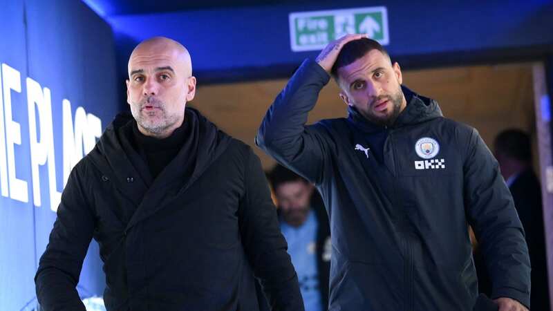 Pep Guardiola has no plans to strip Kyle Walker of the Manchester City captaincy (Image: Manchester City FC via Getty Ima)
