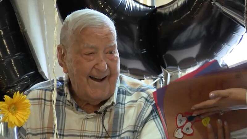 Hull was delighted when he saw the huge batch of birthday cards (Image: WPTA)