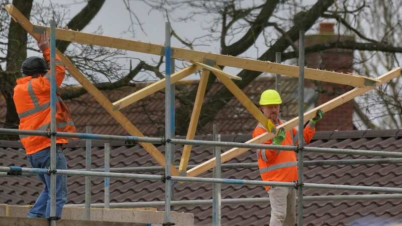 Work continues on the unauthorised spa pool (Image: PA)