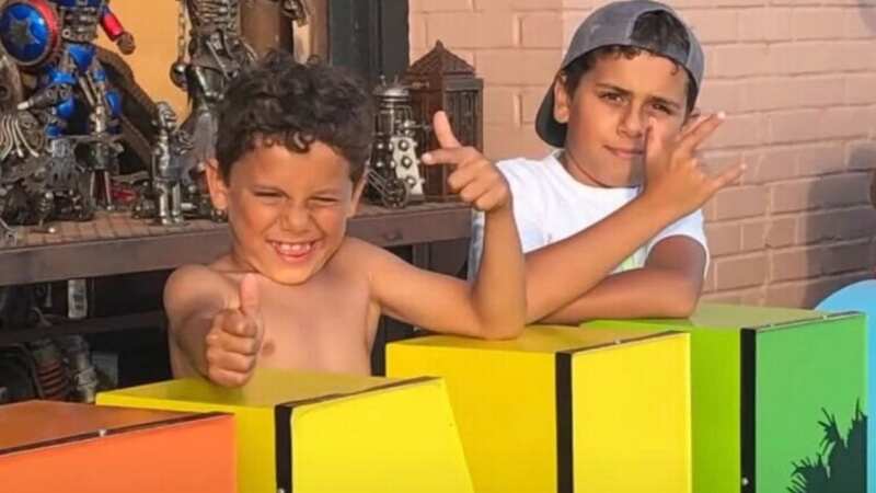 Brothers Mark and Jacob Iskander who were killed crossing the street in Westlake Village (Image: FOX 11 Los Angeles/Youtube)