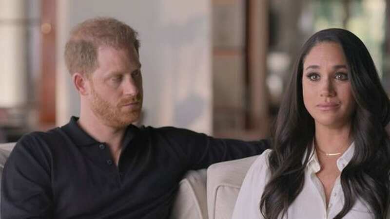 Harry and Meghan in their Netflix series (Image: Netflix)