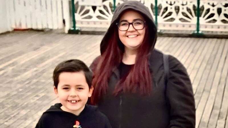 Emma Whitfield and her ten-year-old boy Jack (Image: Emma Whitfield)