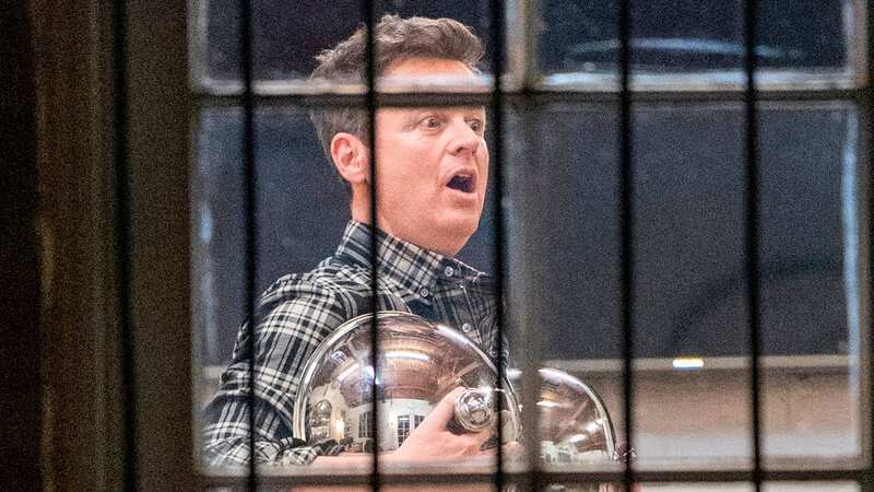 Dec was spotted messing around while filming for Saturday Night Takeaway (Image: GoffPhotos.com)