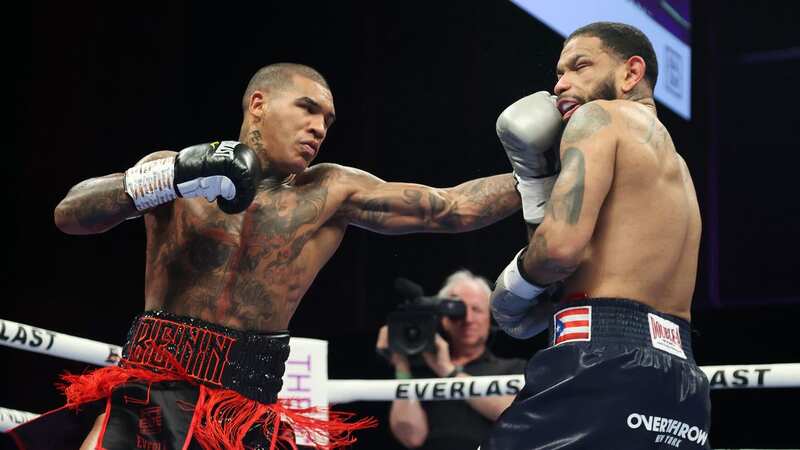Conor Benn earned a victory over Peter Dobson in Las Vegas on Saturday (Image: Getty Images)
