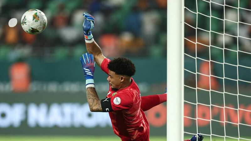 Ronwen Williams saving a penalty at the Africa Cup of Nations (Image: AFP via Getty Images)