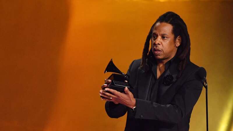 Jay-Z was honored by the Global Impact Award at the Grammys (Image: AFP via Getty Images)