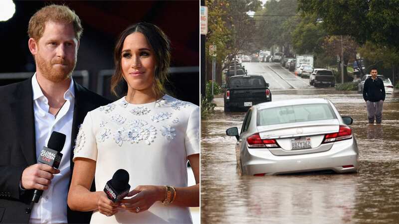 Prince Harry and Meghan Markle previously faced weather warnings (Image: AFP via Getty Images)