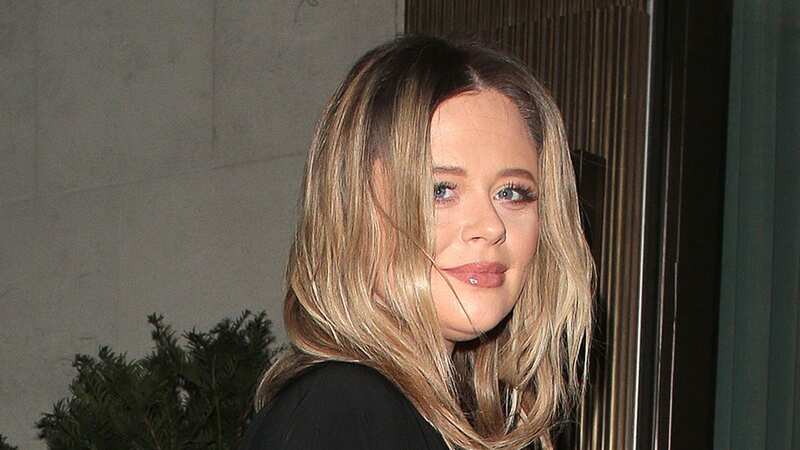 Emily Atack has showcased some of the baby clothes that she