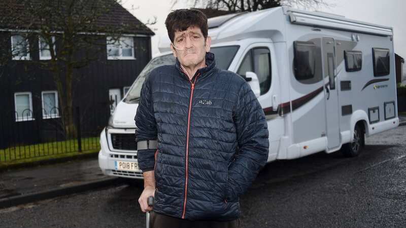 John Bundy and his young son have had to move into a camper van to escape their home which is 