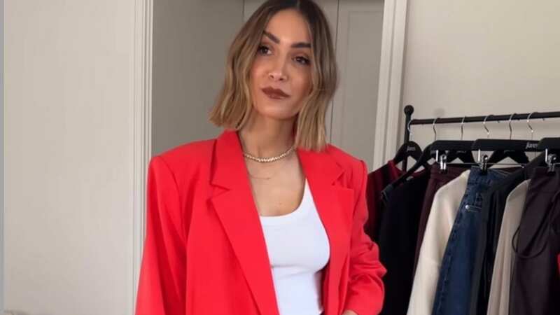 The Loose Women star sported an unusual colour-clash - but it works (Image: Instagram/Frankie Bridge)