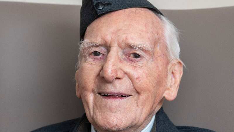 D-Day veteran Bernard Morgan celebrates his 100th birthday (Image: Lee McLean / SWNS)