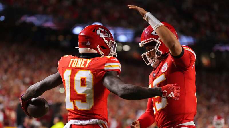 Kadarius Toney may have issued a subtle dig the way of his Kansas City Chiefs teammate Patrick Mahomes days before the Super Bowl (Image: Getty)