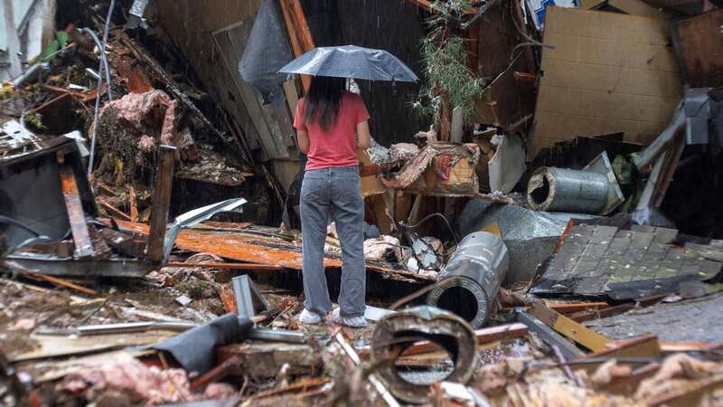 Homes have been destroyed in the severe weather (Image: AFP via Getty Images)