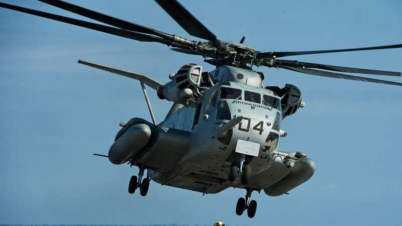 Five marines are missing after their CH-53E Super Stallion helicopter failed to land at its destination (Image: AFP/Getty Images)