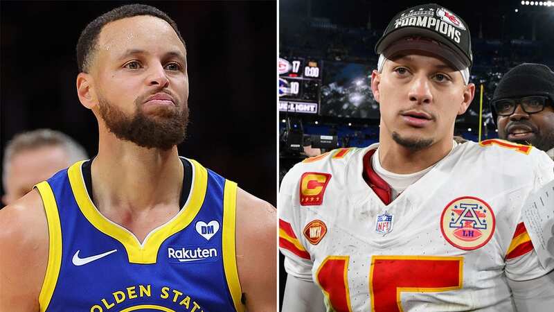Stephen Curry praised NFL star Patrick Mahomes ahead of Super Bowl LVIII (Image: Ezra Shaw/Getty Images for The Match)