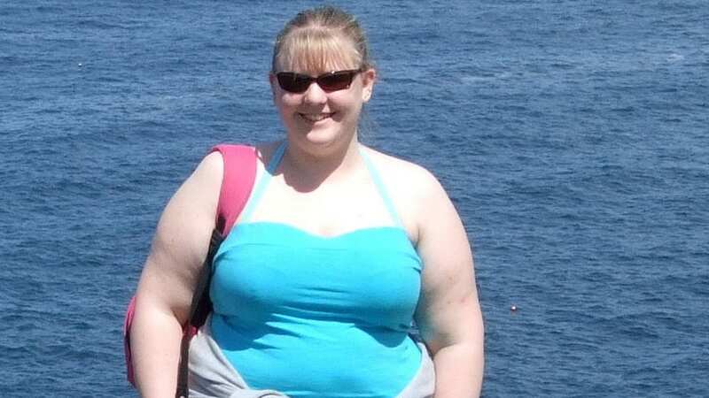 Kat Burrows, 35, was unable to motivate herself to lose weight after piling on the pounds during late-night binges on Cadbury